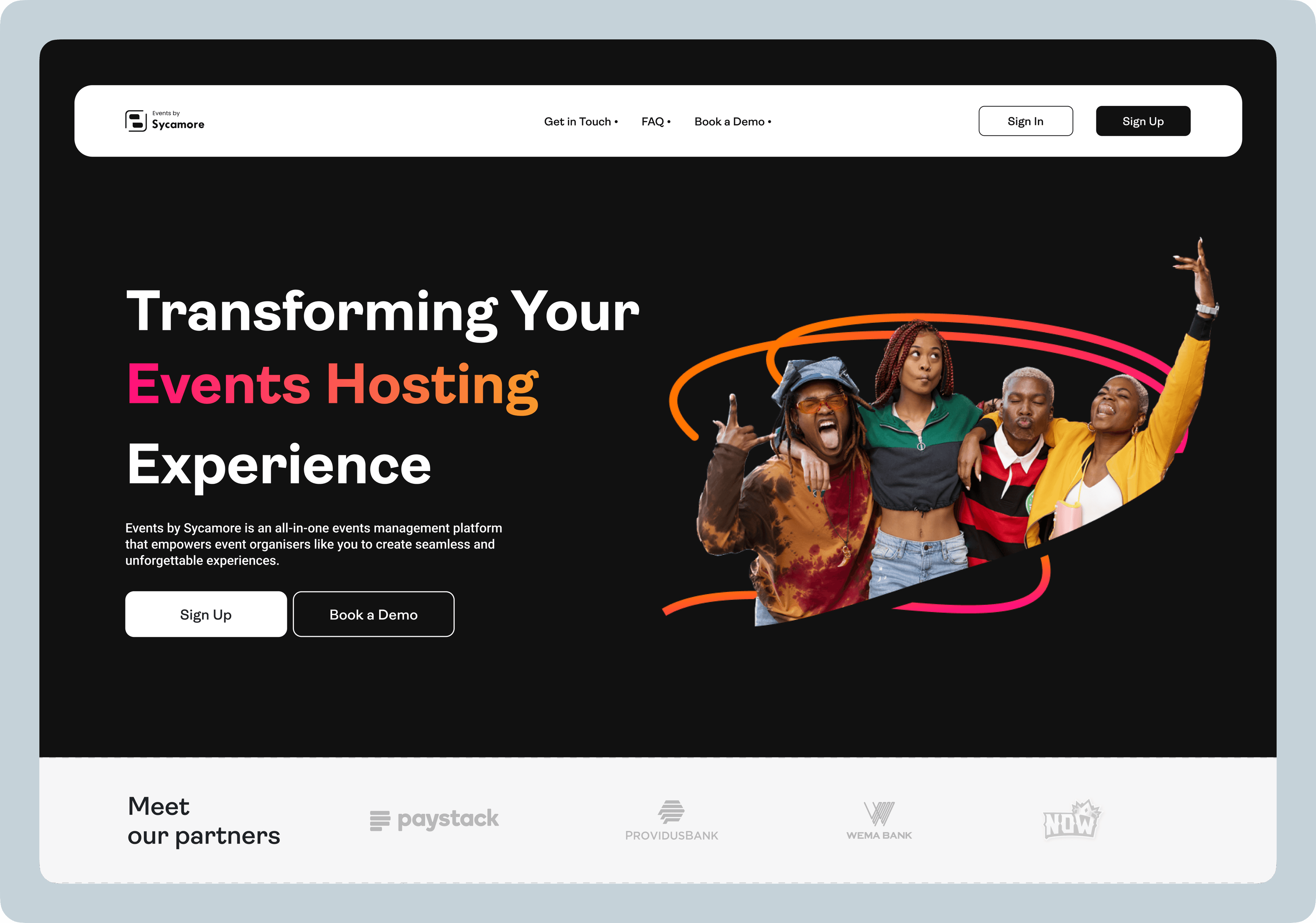 Events by Sycamore landing page hero
