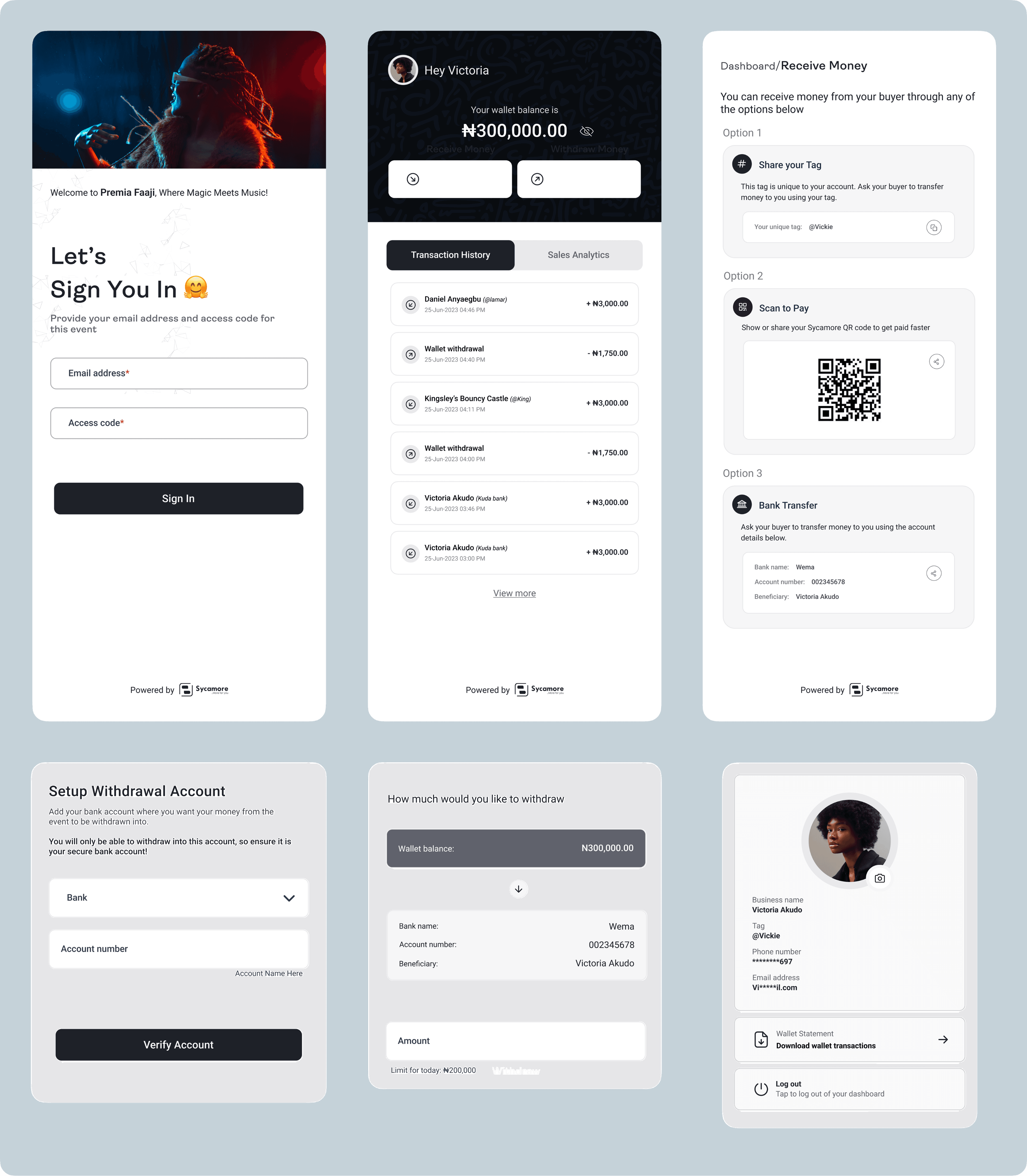 Vendor payment dashboard