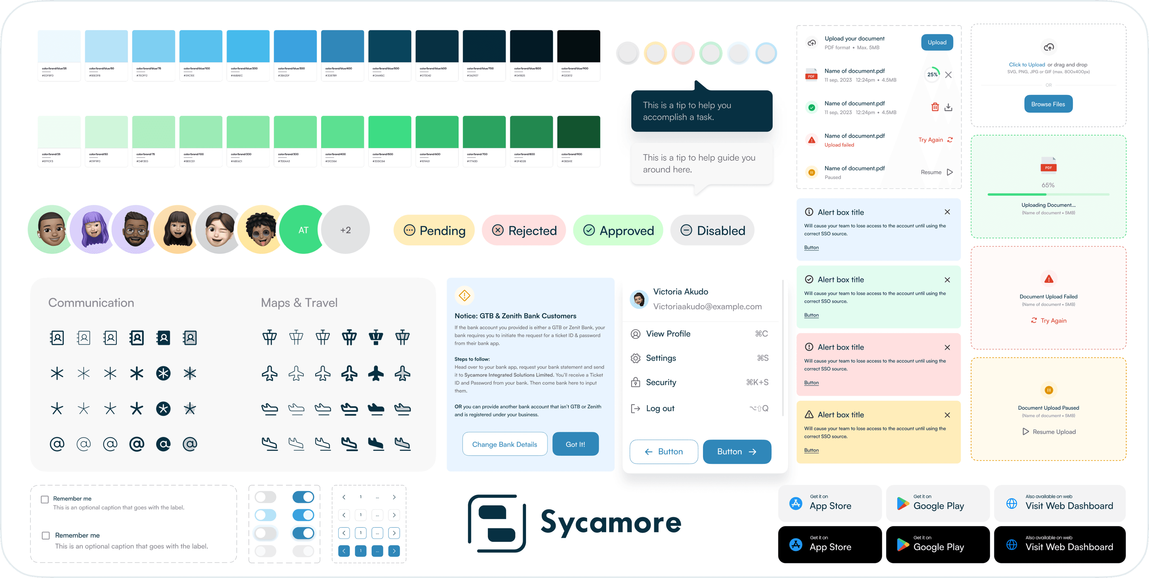 The Sycamore design system