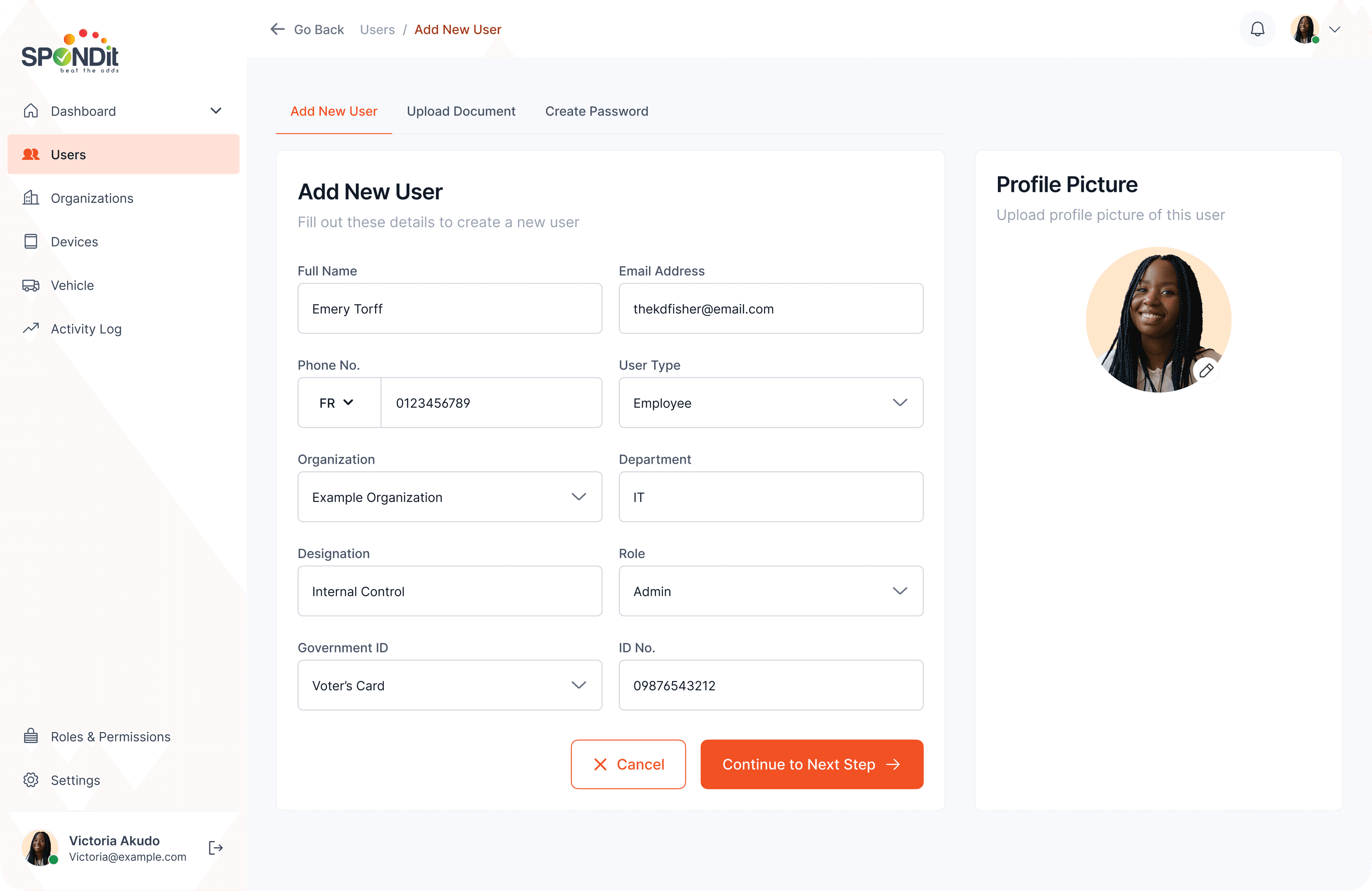Create new users