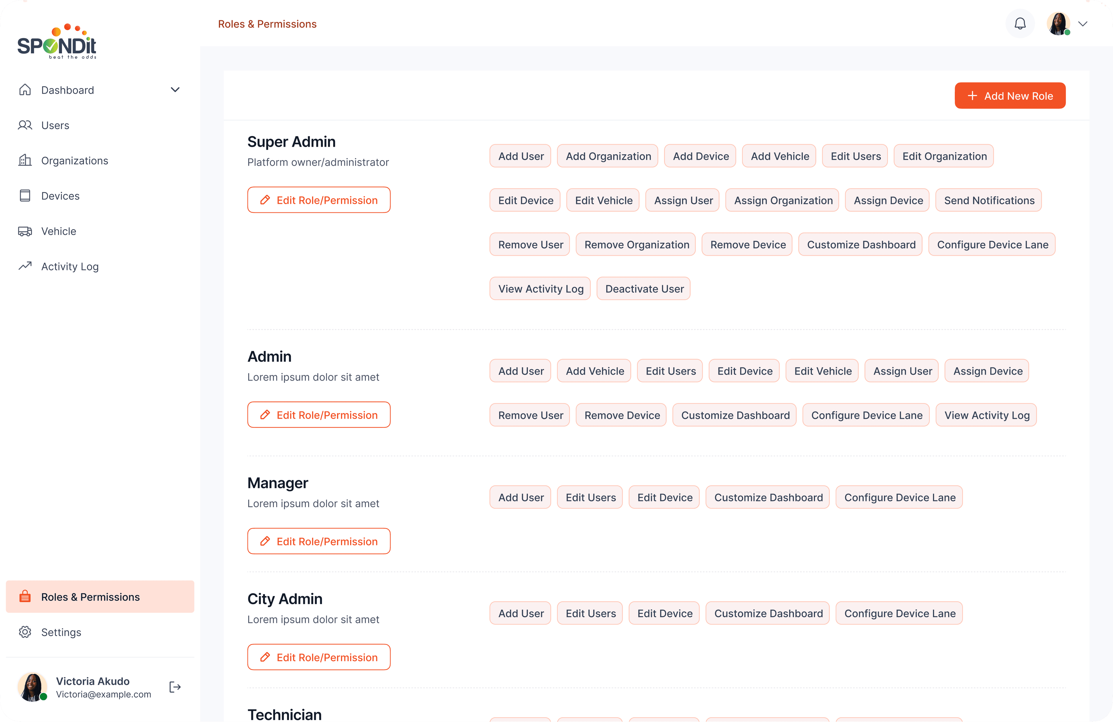 Roles & permissions